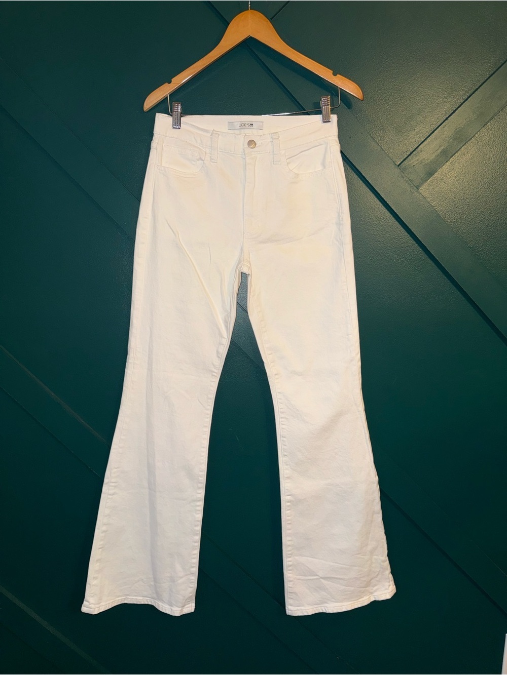 Joe's Jeans White Flare Wide-Leg Denim